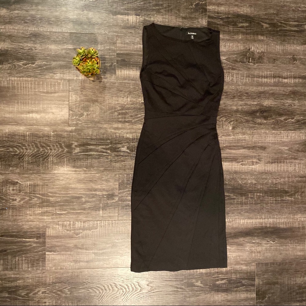 LE CHATEAU Black Tight Midi Dress - Picture 5 of 5